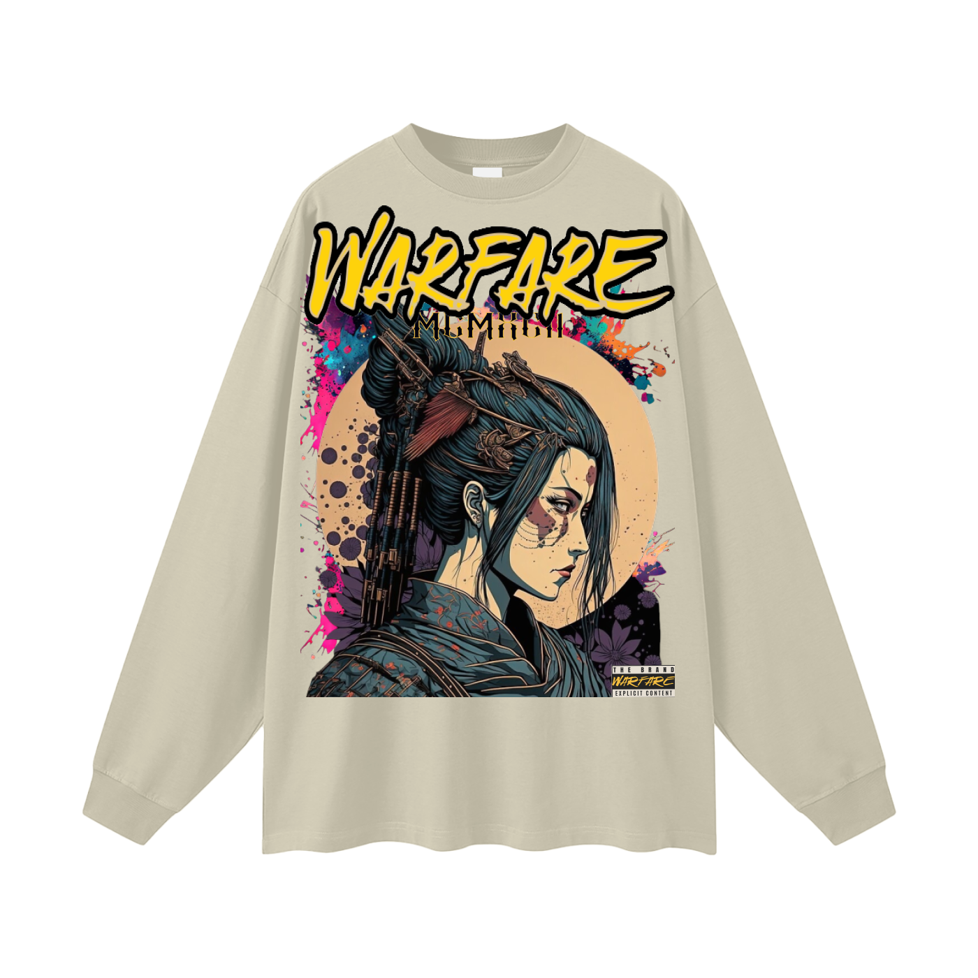 Streetwear Unisex Cotton Long Sleeve Tee