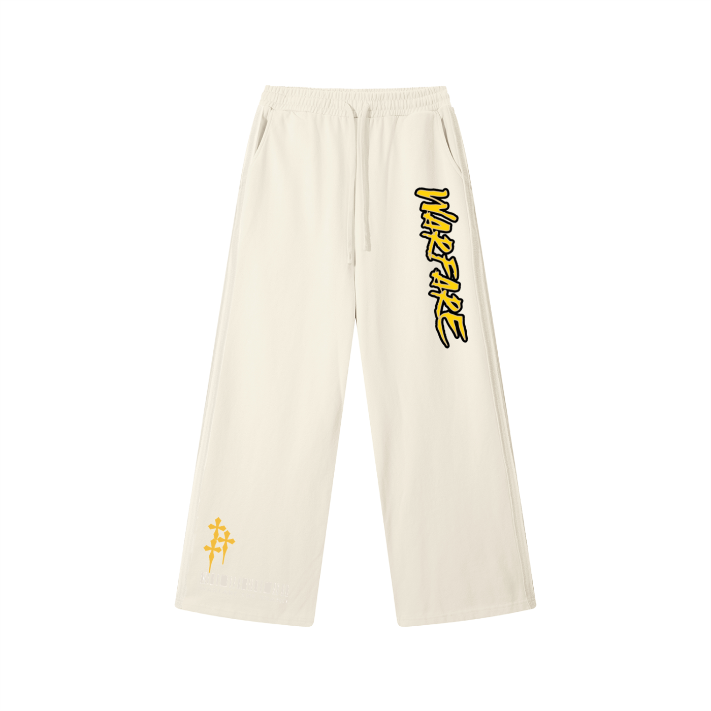 Contrast Tape Straight-Leg Sweatpants