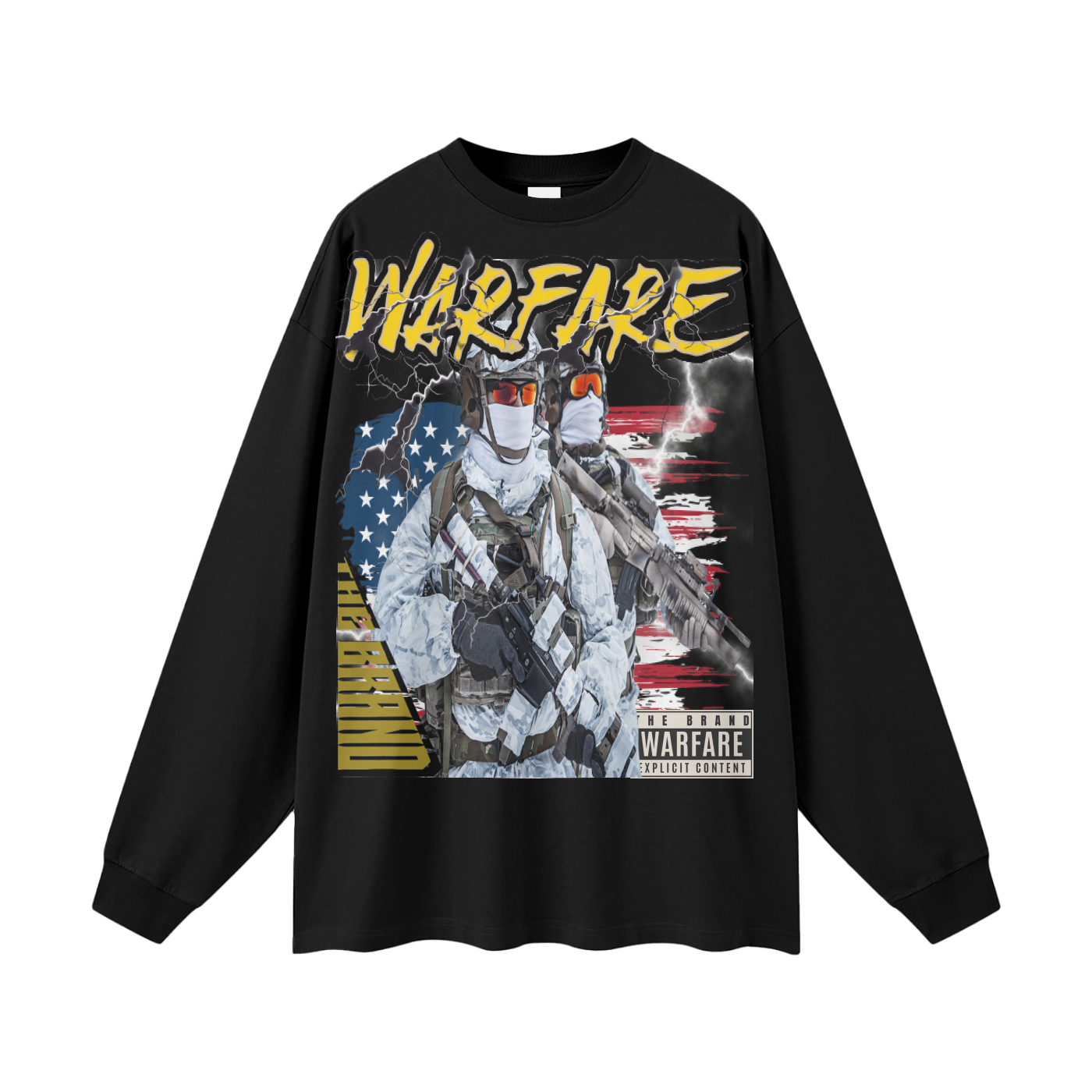 Streetwear Unisex Cotton Long Sleeve Tee