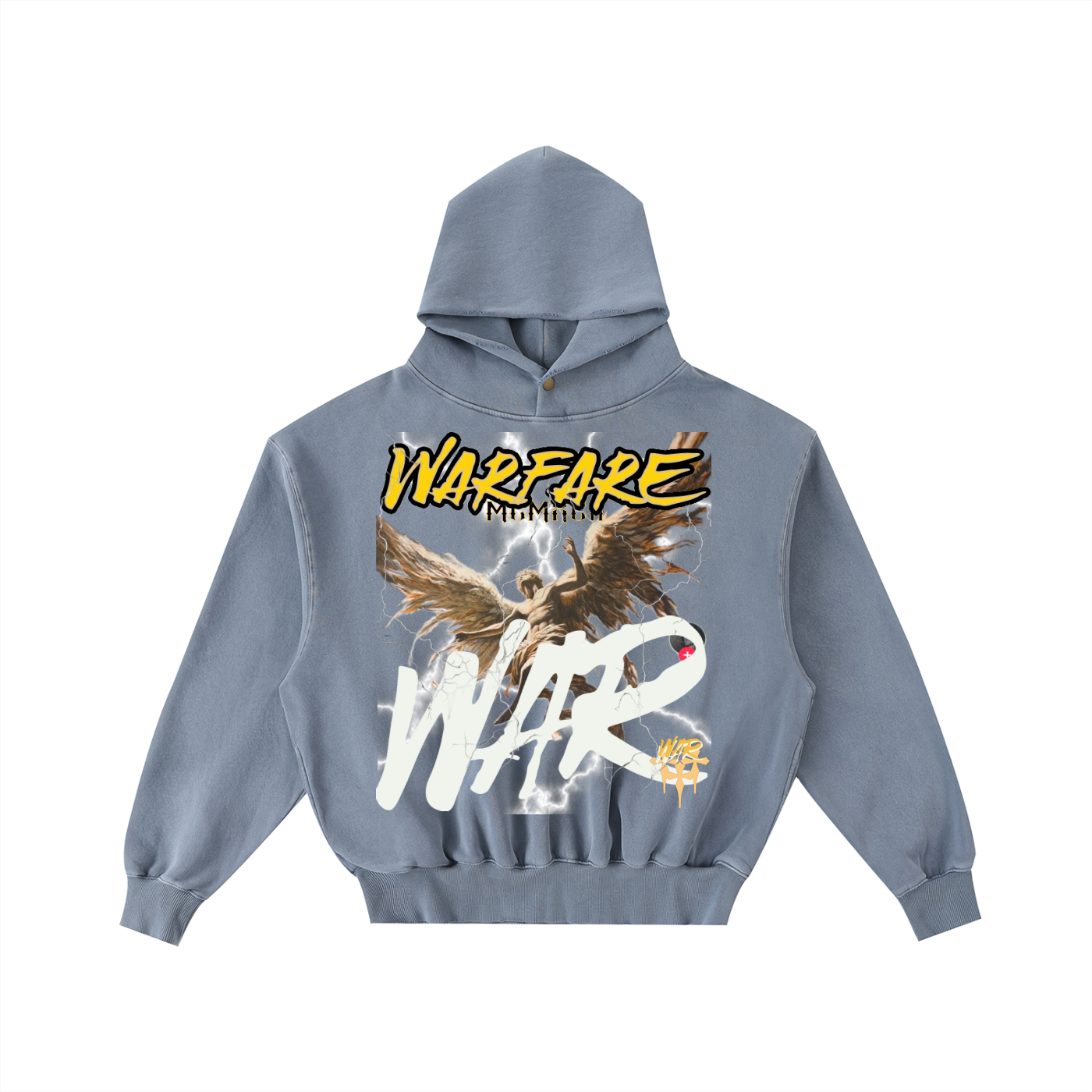 Frayed Enzyme Washed Fleece Hoodie