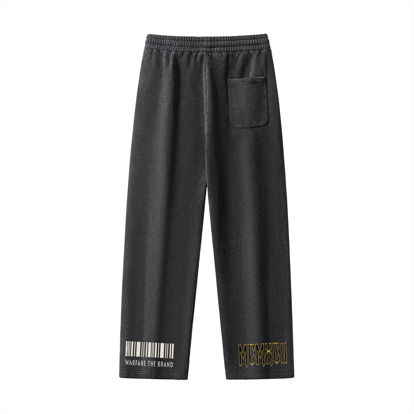 Frayed Enzyme Washed Fleece Sweatpants
