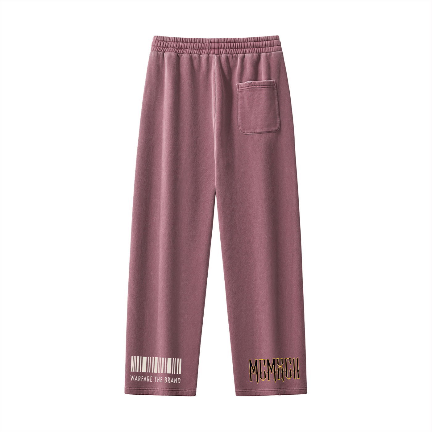 Frayed Enzyme Washed Fleece Sweatpants