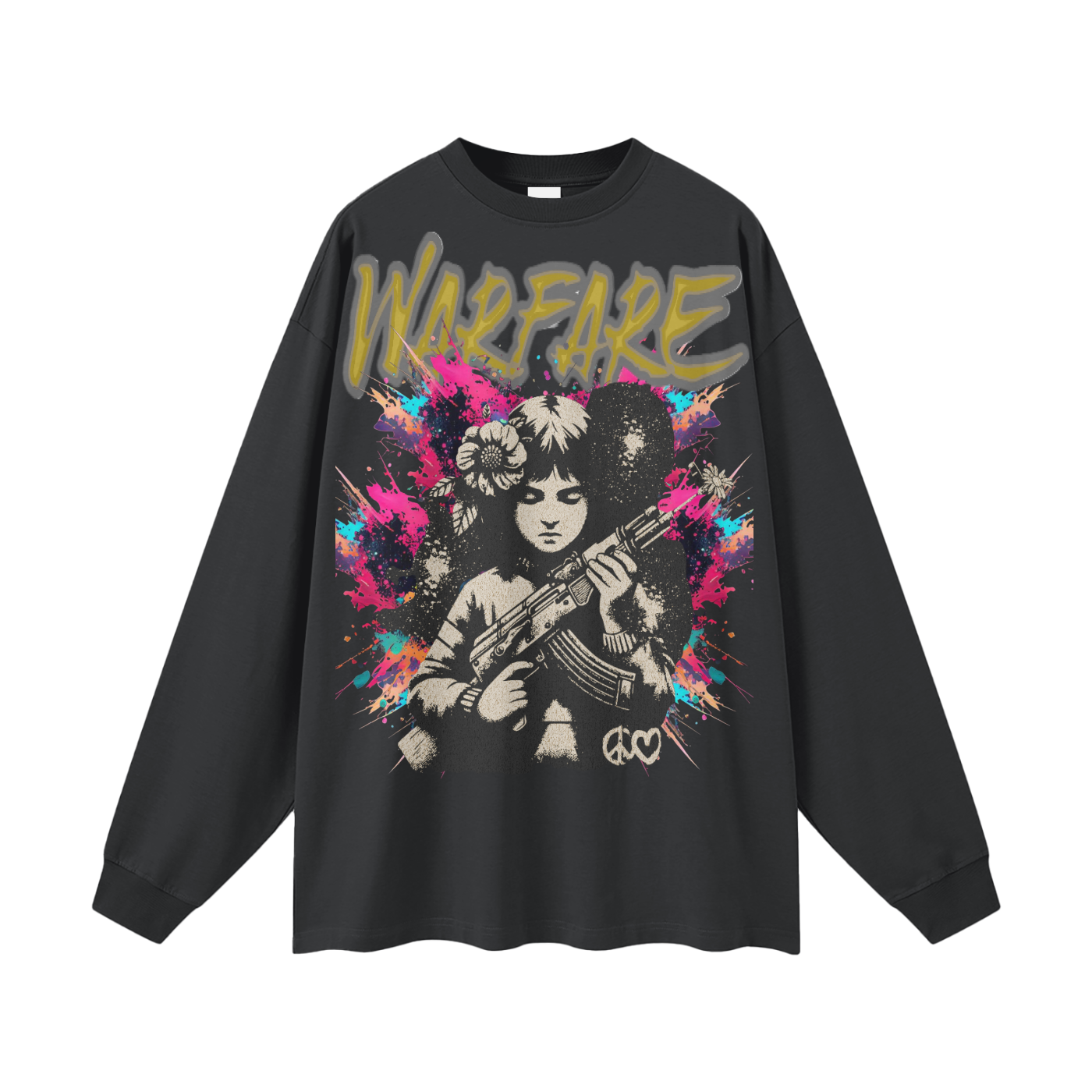 Make Art Streetwear Unisex Cotton Long Sleeve Tee