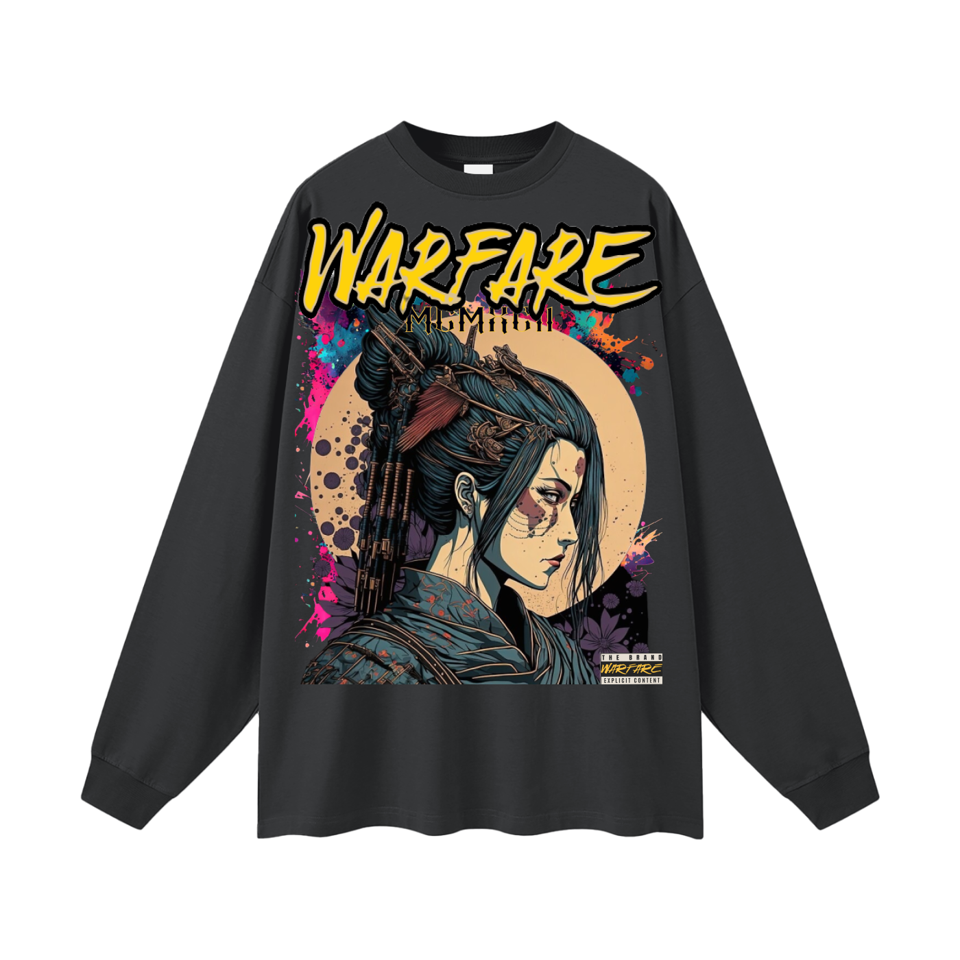 Streetwear Unisex Cotton Long Sleeve Tee
