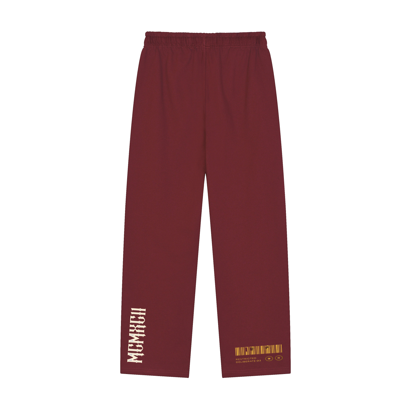 Solid Color Straight-Leg Sweatpants