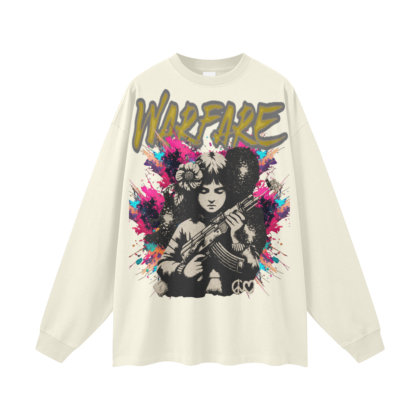 Make Art Streetwear Unisex Cotton Long Sleeve Tee