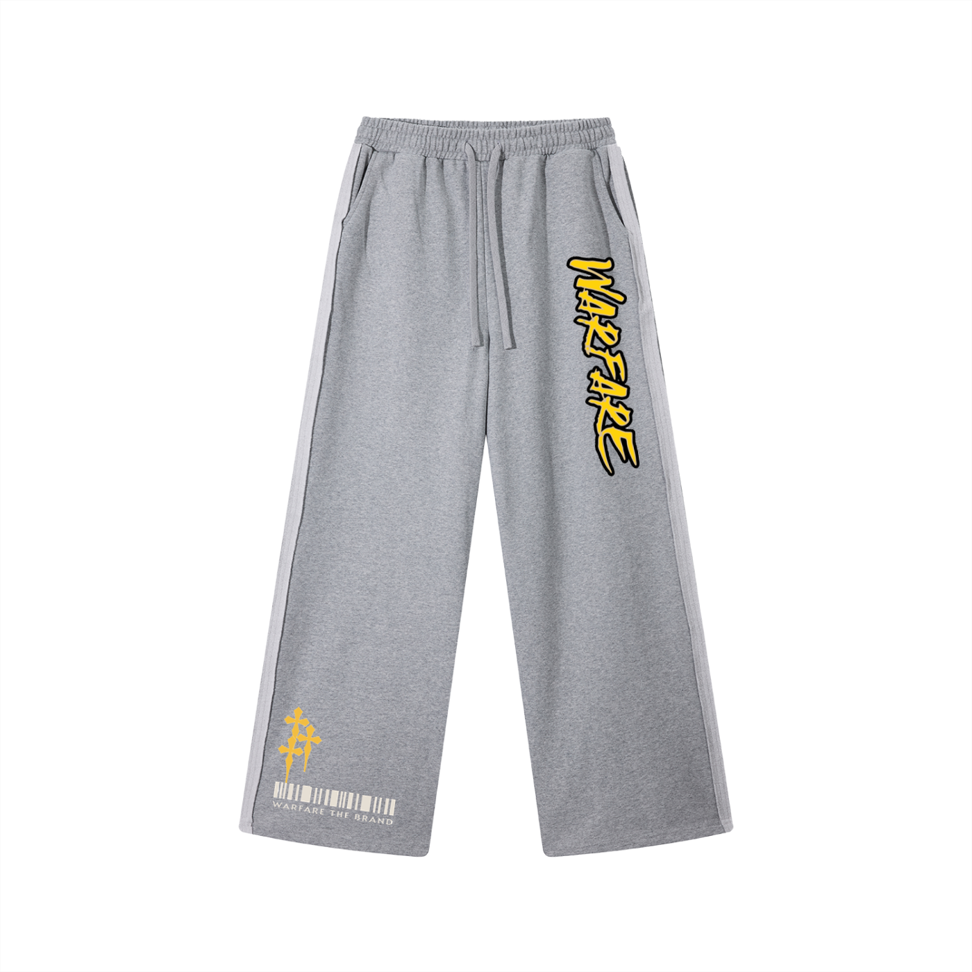 Contrast Tape Straight-Leg Sweatpants