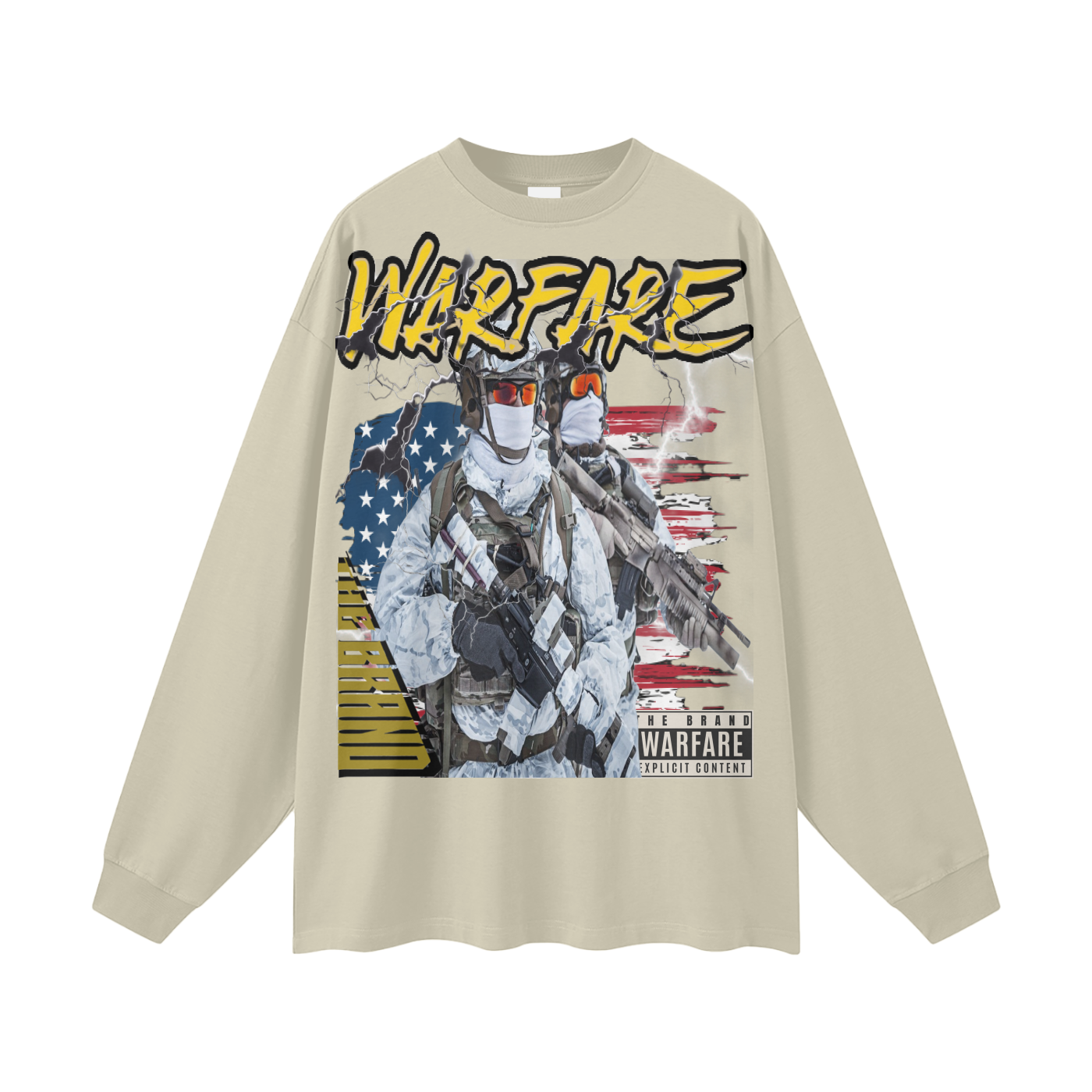 Streetwear Unisex Cotton Long Sleeve Tee