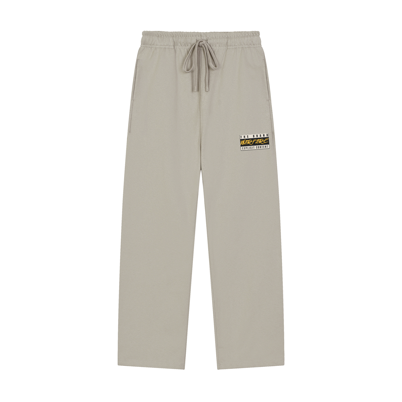 Solid Color Straight-Leg Sweatpants