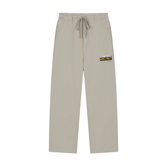 Solid Color Straight-Leg Sweatpants